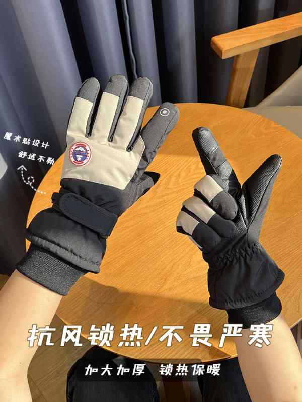 冬 手袋 男性 女性 用 スキー グローブ ベルベット 厚く 暖かく 防風性 耐寒性 防水 タッチ スクリーン..