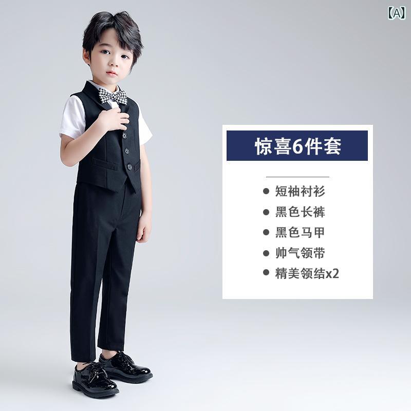 ドレス キッズ スーツ フォーマル 発表会 男の子 ビッグ ボーイ サマー フラワーガール 結婚式 小さい ホスト 雄弁 パフォーマンス 10歳 子供