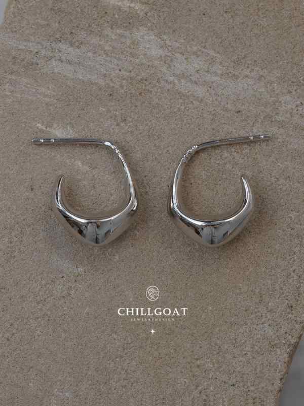 シルバー ボート 地中海 小さめ ピアス レトロ S925 シルバー ジュエリー