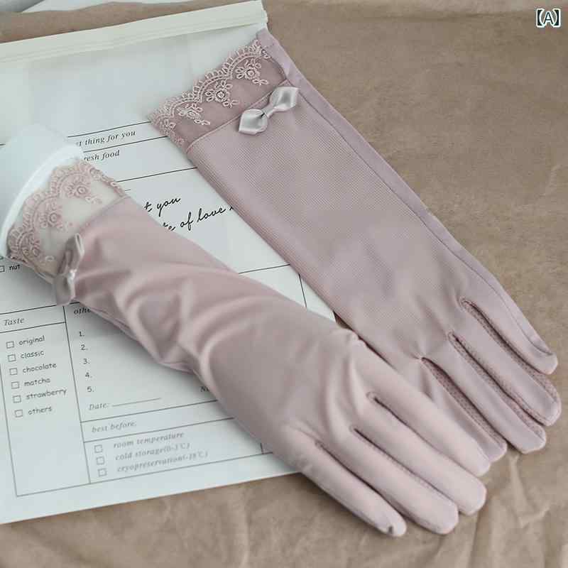 ドライビング グローブ レディース レディース ファッション 手袋 夏 日焼け防止 タッチスクリーン フィンガー グローブ 運転 ひんやり 涼しい 快適