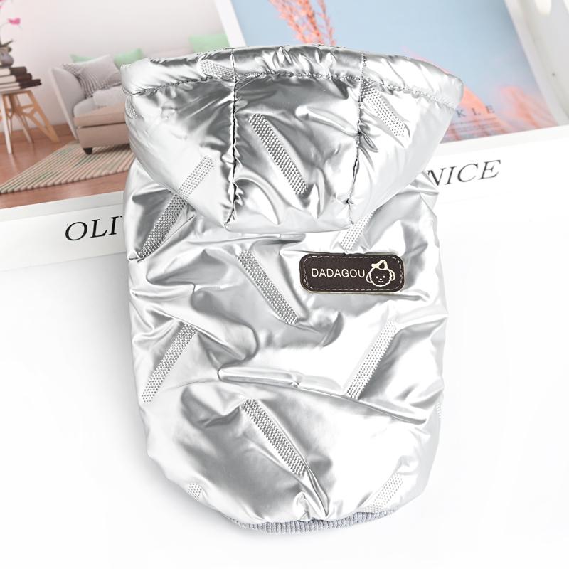 ペット品 犬 服 秋冬 綿 ベスト ダウンジャケット 防水 四本足 厚手 暖かい フード カジュアル かわいい