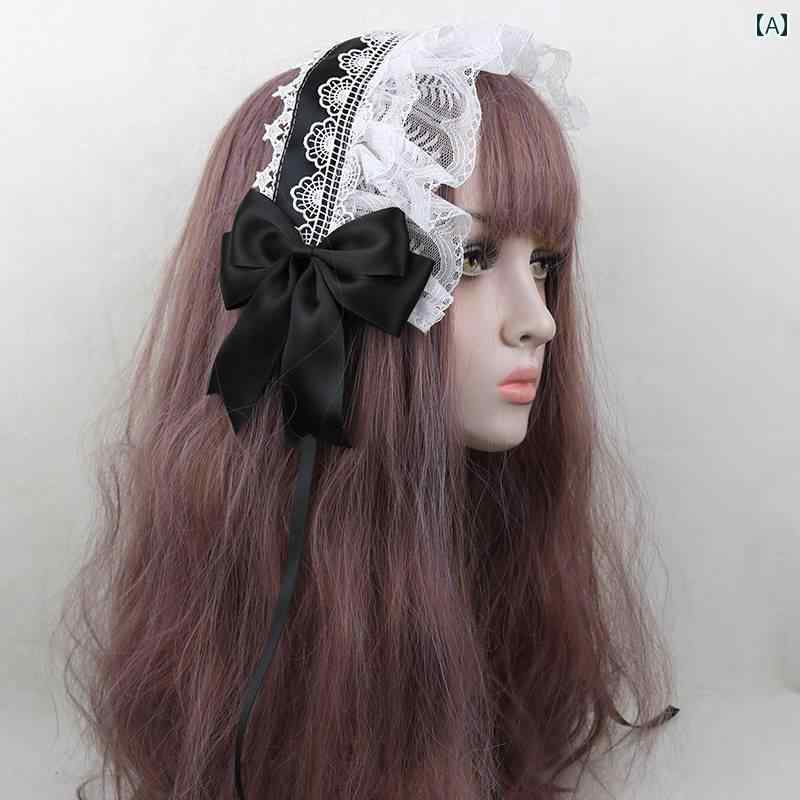 カチューシャ リボン ヘアアクセサリー 激かわいい コスプレ ロリータ ゴスロリ 地雷 甘ロリ JK レディ..
