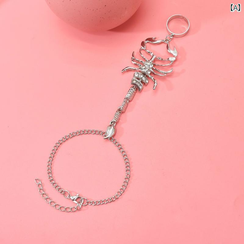 ブレスレット リング アメリカ サソリ ワンピース 甘くて クール 立体 シングル