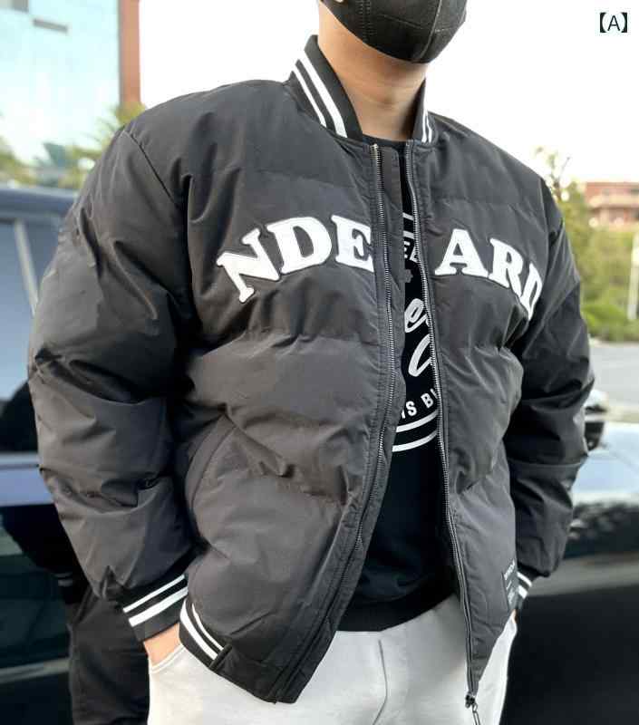 コート ジャケット スタジャン アメリカ レトロ 文字 刺繍 野球 ユニフォーム 綿 メンズ レディースカジュアル 暖かい 厚手(4.0)