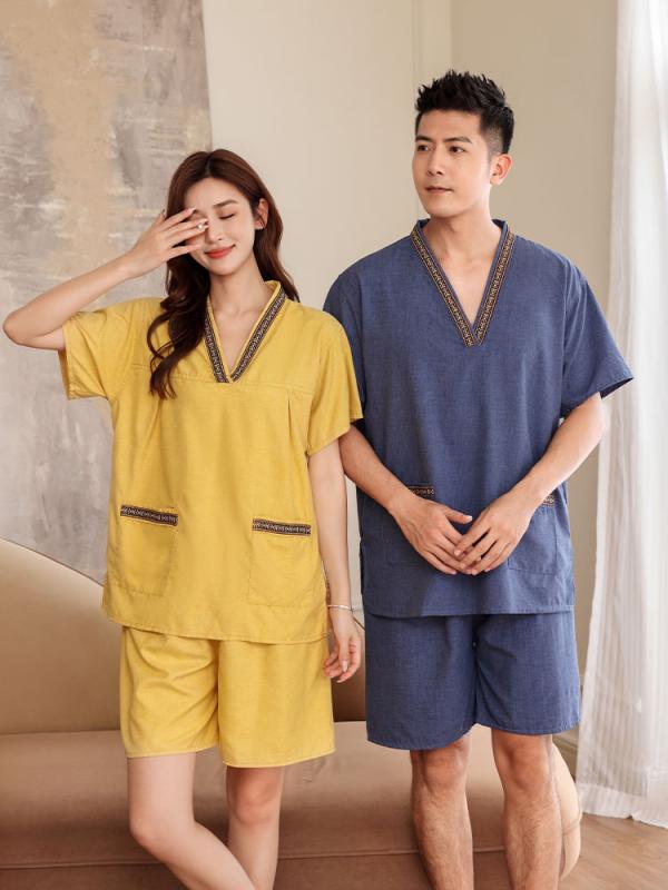 マッサージ 服 温泉 サウナ スーツ 健康ランド ファッション ウェア インナー ズボン ナイト ルーム パジャマ パンツ トップス セット 衣料品 メンズ レディース兼 ユニセックス