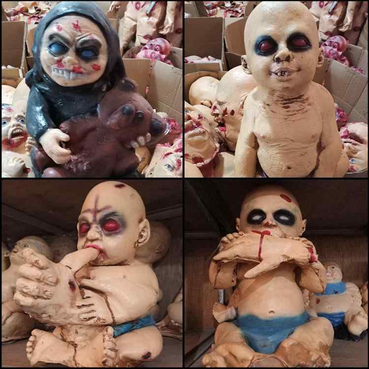 ハロウィン 怖い 赤ちゃん ホラー 人形 お化け屋敷 秘密 部屋 脱出 ゾンビ デッド ゾンビ レイアウト 小道具 スケルトン