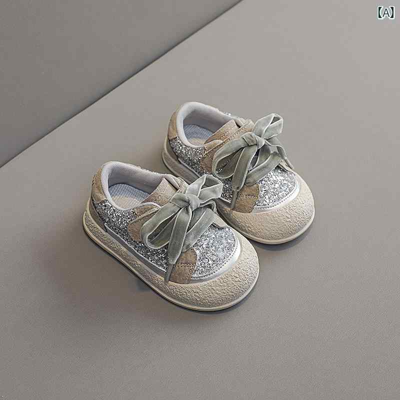 ベビー キッズ シューズ レースアップ カジュアル スニーカー メンズ レディース兼 韓国 滑りにくい ソフトソール 幼児 靴