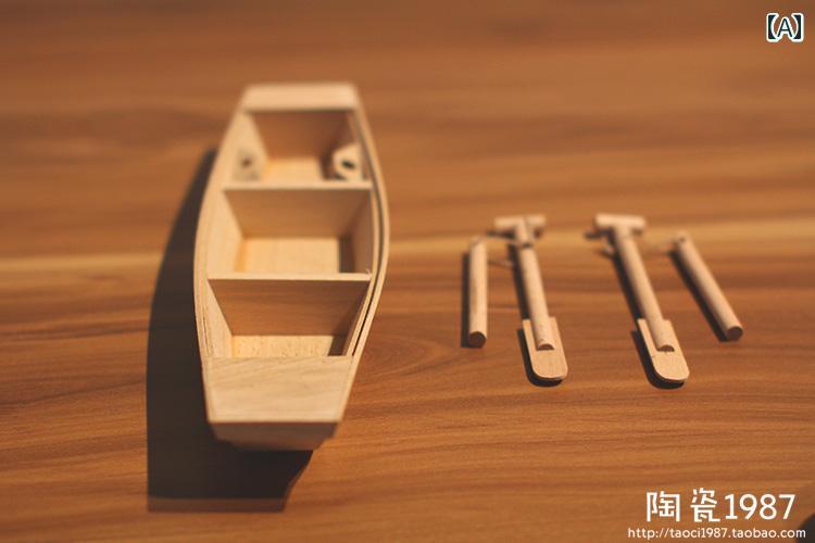 雑貨 家庭 家具 木 模型 小型 木造 船 装飾 工芸 ミニチュア インテリ雑貨 ディスプレイ