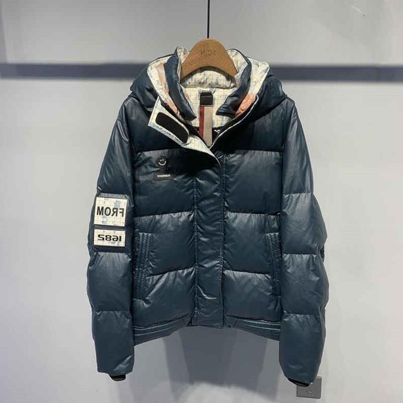 トップス ジャケット メンズ 屋外 アウトドア 冬 スプライシング フード付き パーカー フェイク ツーピース カジュアル スリムフィット 厚手 コットンジャケット