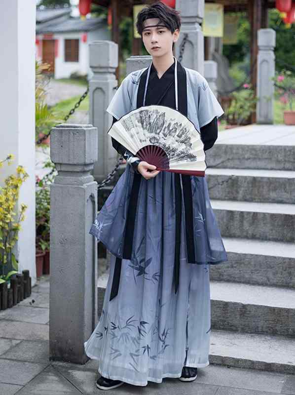 漢服 民族衣装 コスチューム メンズ チャイナ風 唐 風 レトロ 武術 メンズ 騎士 学生 春夏 衣装 ポリエステル シフォン 刺繍 縫 ダンス メンズ