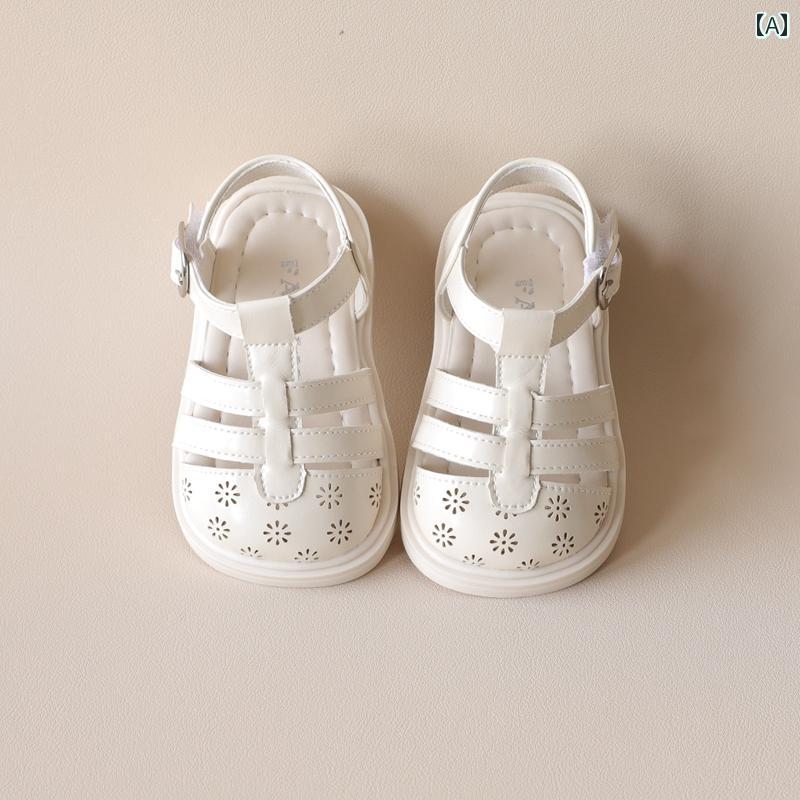 ベビー サンダル 幼児 赤ちゃん ステップ イン シューズ 靴 夏 プリンセス かわいい カジュアル シンプル 通気性