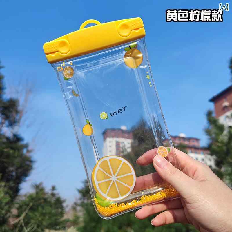 携帯電話 防水 バッグ スマホ対応 水泳 透明 密封 ストラップ ホルターネック ケース ユニセックス カ..