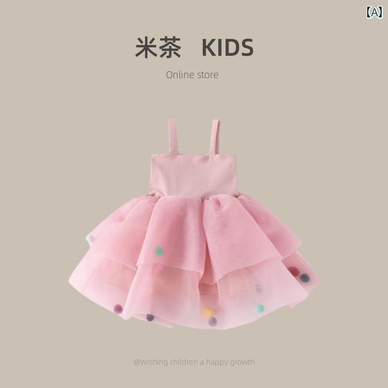 ドレス スカート キッズ 幼児 ワンピース おしゃれ かわいい 女の子 韓国 サマー 子供 プリンセス 1歳 ベビー チュチュ