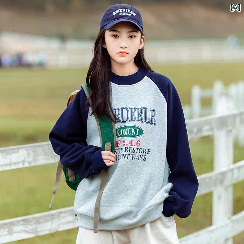 トレーナー スウェットシャツ 秋冬 長袖 厚手 カジュアル 学生 ショッピング ホームウェア ガール レディース