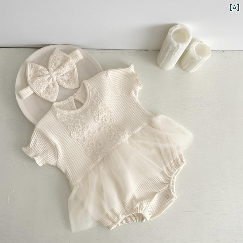 ロンパース ベビー 夏服 ジャンプ スーツ かわいい 赤ちゃん おしゃれ メッシュバッグ 女児 おしゃれ ..