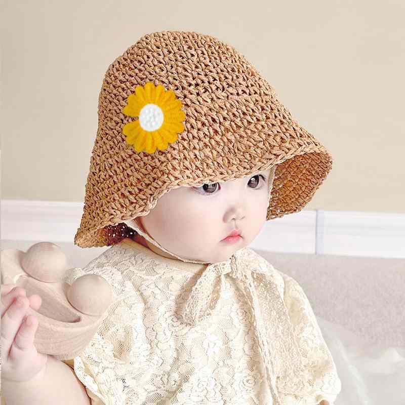 ベビー 帽子 かわいい キャップ 花柄 日除け 頭 ヘッド 保護 幼児 赤ちゃん 装飾 夏 屋外 外出 レジャー 幼児 子供 大人
