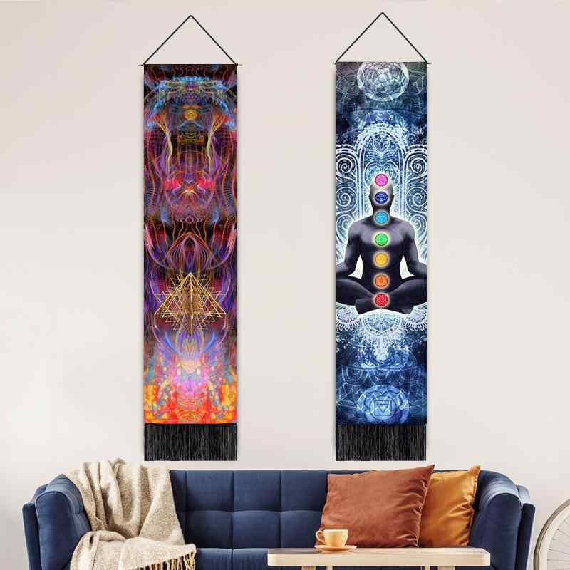 タペストリー 壁掛け 掛け軸 ウォールデコ インテリア アクセサリー ヒーリング 室内装飾品 おしゃれ ユニーク アート エキゾチック 柄