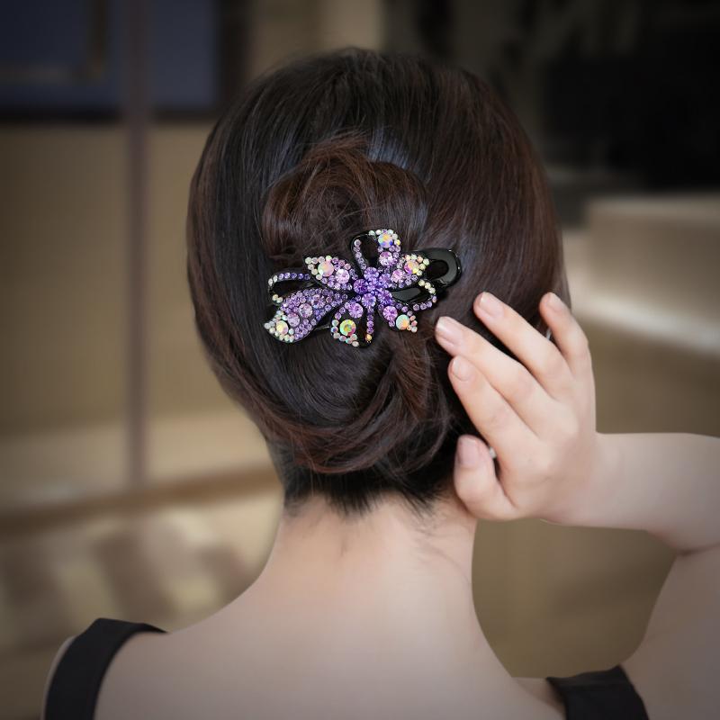 ヘアアクセサリー 髪飾り ヘアピン レディース カモノハシ クリップ 秋冬 グラバー ヘアピン ラインス..