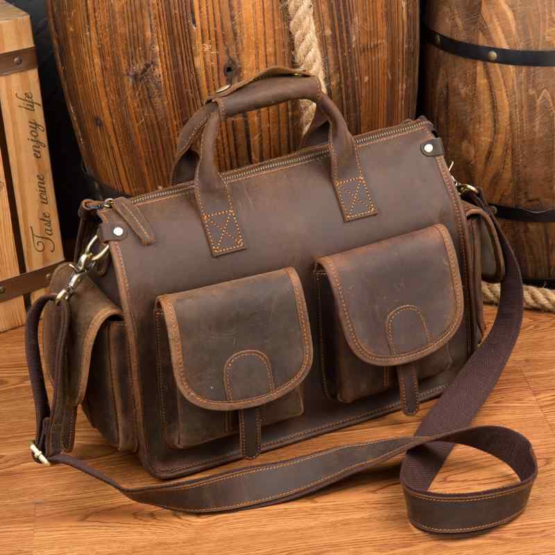 バッグ レザー カジュアル レザー メンズ 横型 クロス ボディバッグ 最上層 牛革 大容量 ハンドバッグ ..