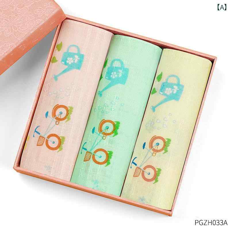 ハンカチ 子供用 綿 薄手 ハンカチ ポータブル 小さい 正方形 タオル 赤ちゃん ガールズ 拭き 吸汗性 高級感 昔ながら 夏