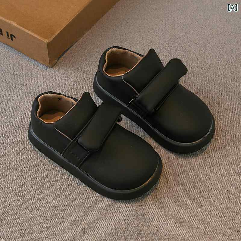 靴 シューズ 子供 革靴 春秋 男の子 ガールズ プリンセス ソフト ソール ベビー エンドウ シングル