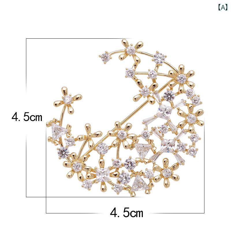 レディース アクセサリー ブローチ 上品 セレモニー スーツ 精巧 ハイエンド コサージュ 大きい ピン ..