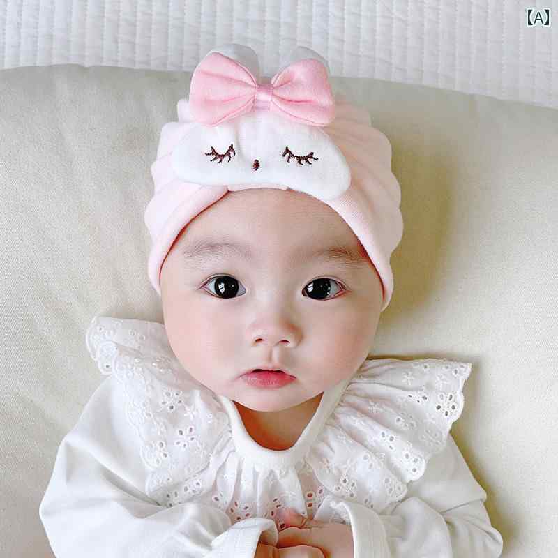 ターバンキャップ 新生児 ベビー 帽子 写真撮影 頭部保護 男の子 女の子 春秋 かわいい プルオーバー ..