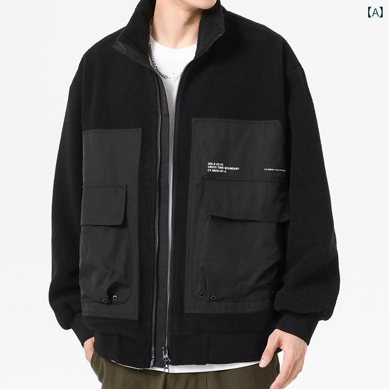 Jumper, Blouson - ジャケット 秋冬 メンズ アウター 厚手 シェルパ コットン フリース ジッパー