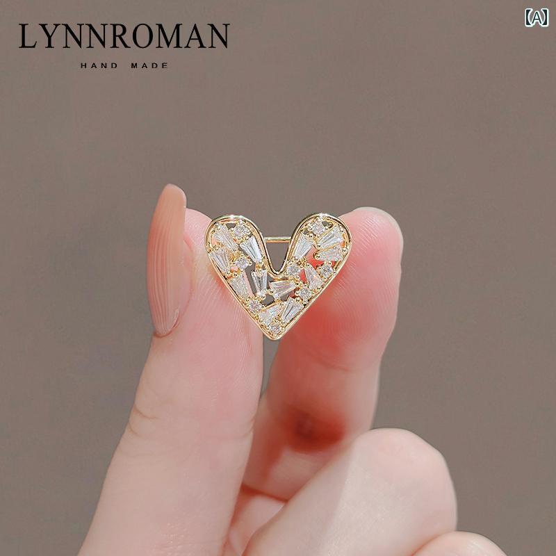 ブローチ レディース おしゃれ 入学式 セレモニー ラブ ハイエンド 露出 防止 ファッション ピン コサージュ