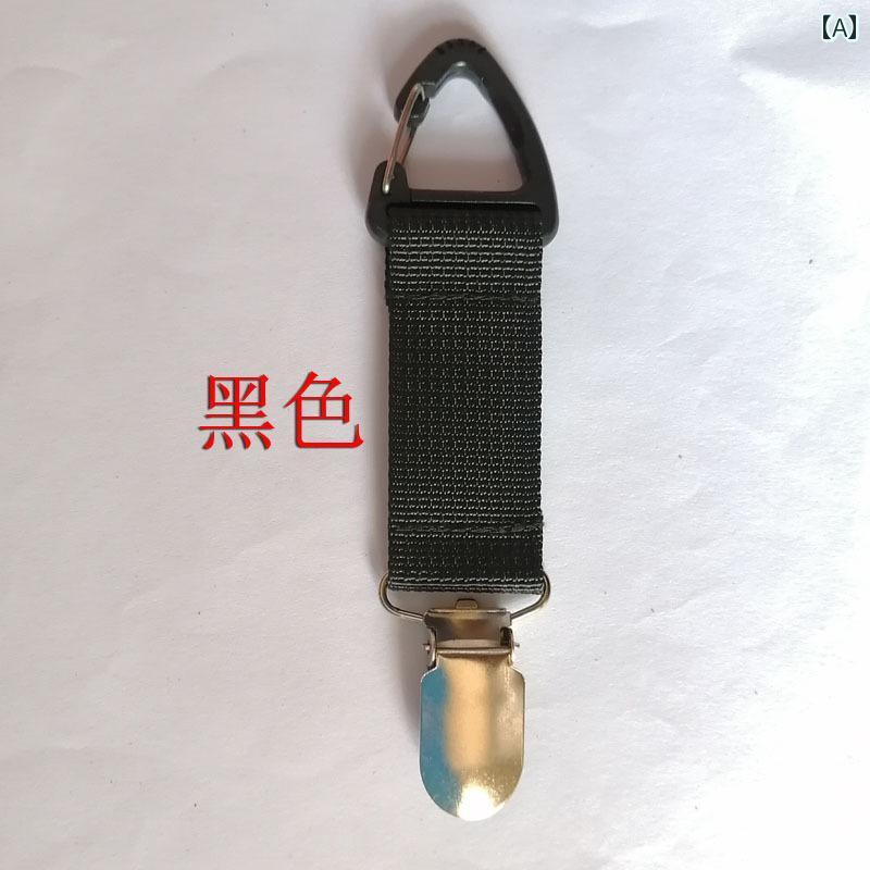 メンズ レディース兼 シンプル 帽子 収納 クリップ サスペンダー フック キーホルダー 旅行 外出 レジャー アウトドア ポータブル 携帯 持ち運び