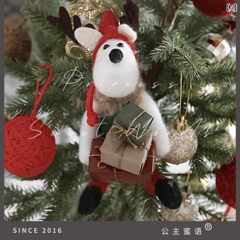 クリスマス オーナメント 韓国 ボックス クリスマス ツリー ペンダント ギフト バッグ 写真撮影 小道具 プリンセス オーナメント 箱 小箱