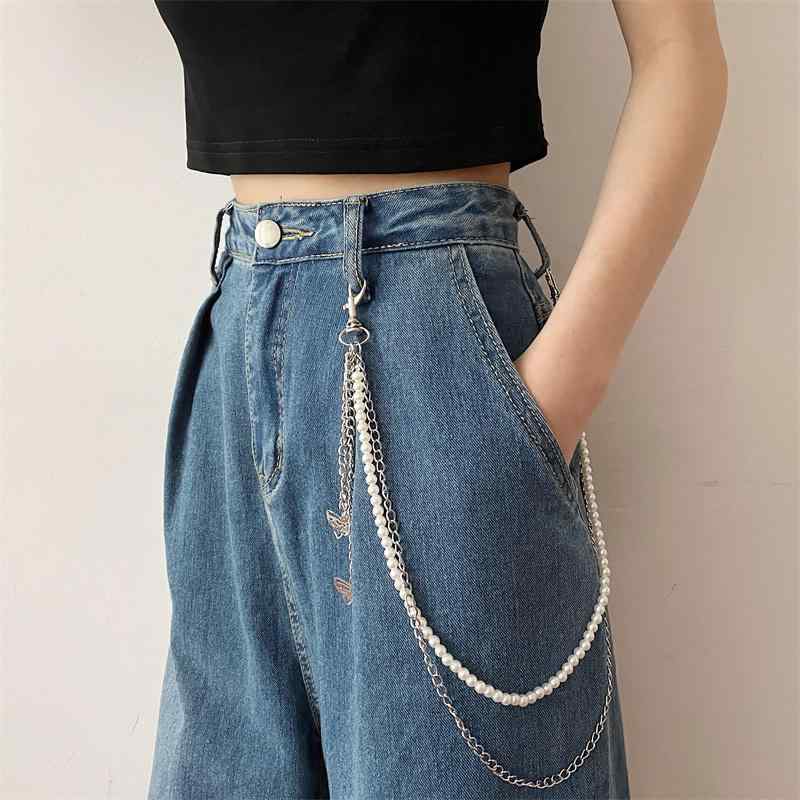 レディース 夏 ウエスト チェーン ベルト 金属 ズボン チェーン レディース イン シンプル 蝶 装飾 ジーンズ チェーン 細