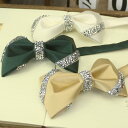 レディース カジュアル 蝶ネクタイ ボウタイ クラシック ソリッドカラー ラインストーン型 韓国 バタフライ ウェディング お祝い ステージ パフォーマンス オ...