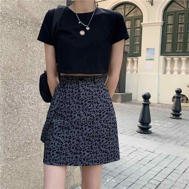 レディース 女の子 スカート Aライン ショート丈 ヒョウ柄 カジュアル ハイウエスト スリム エレガント レディース カレッジ 婦人服 ボトムス 秋冬 セクシー