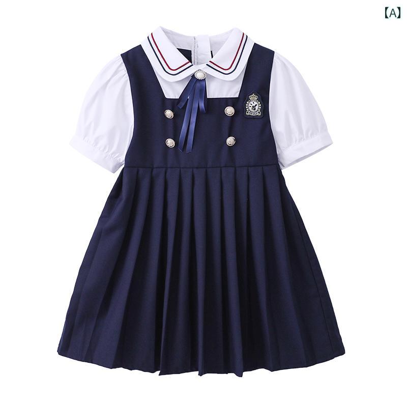 Other - 子供服 キッズ ファッション 男の子 女の子 英国 制服風 カレッジ セットアップ 夏 カジュアル シンプル