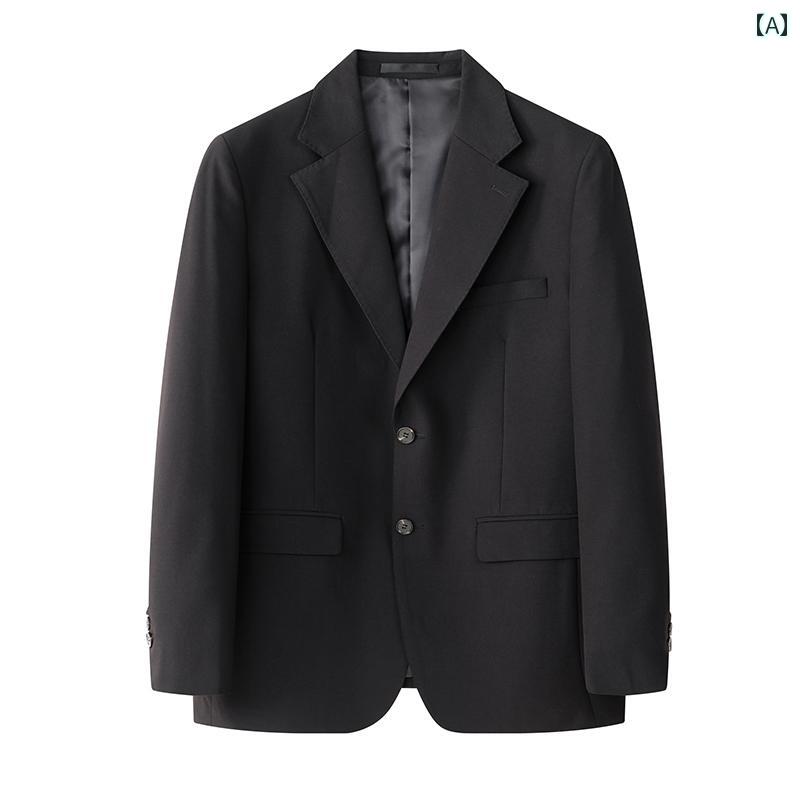 Other - テーラードジャケット 紳士服 シンプル おしゃれ スタイリッシュ ブリティッシュ ビジネス カジュアル オフィス フォーマル メンズ ファッション スーツジャケット 大きめサイズ