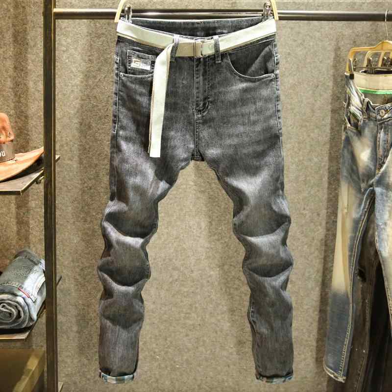 Skinney Pants - ブラック デニム メンズ おしゃれ Gパン カジュアル 黒 グレー 夏 ジーンズ 豪華感 プリント スリムフィット パンツ 刺繍 ロングパンツ
