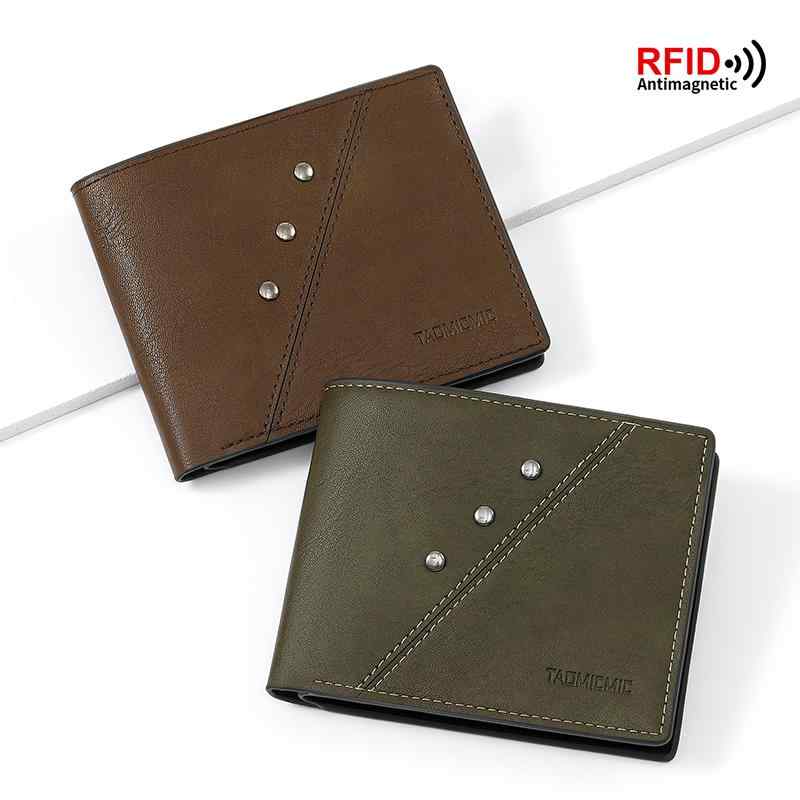 財布 レザー ショート ウォレット メンズショート ウォレット新 多機能 薄型 縦型 二つ折り マルチ カードスロット カードホルダー