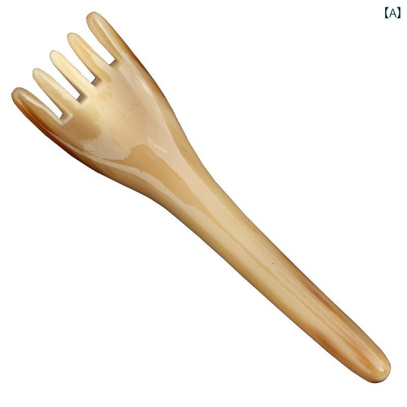 マッサージ コーム ツボ押し ツボコーム 家庭 マッサージ ヘアケアコーム ヘッド コンパクト ナチュラ..