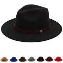 ジャズハット 春秋冬 メンズ レディース ユニセックス ウール パナマ ハット レトロ つば広 帽子 シンプル