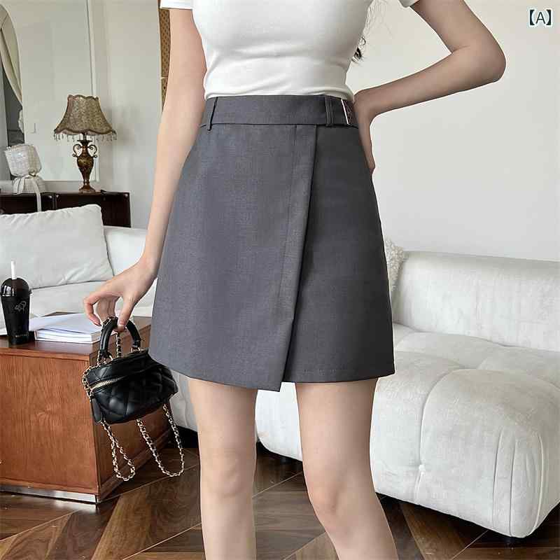 レディース 春夏 Aラインショートスカート 普段使い ハイウエスト スリム見え カレッジ 女の子 かわいい おしゃれ 日常着 お呼ばれ 衣..