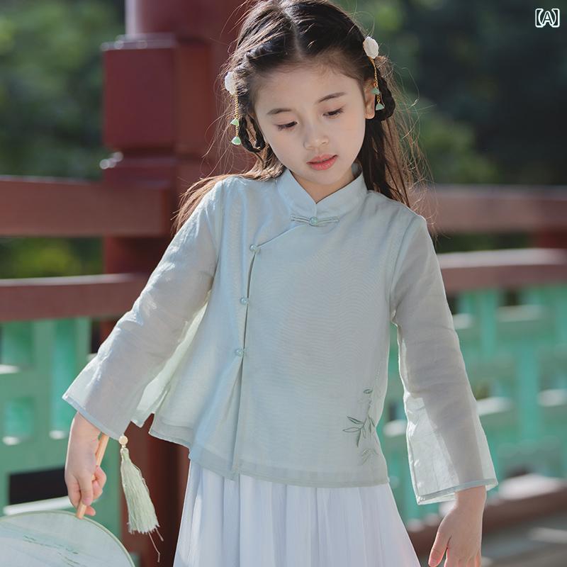 Women's fashion, Chinese style, Hanbok, girls' summer, Tang Dynasty style, children's clothing, baby clothes, retro style, Hanbok suit, mother and daughter outfits.