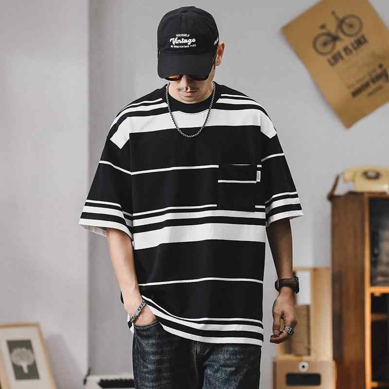 メンズ ファッショントップス Tシャツ ゆったり アメリカン レトロ カットソー 普段使い 半袖 アウトドア スポーツ ワーク カジュアル メンズ 夏(4.0)