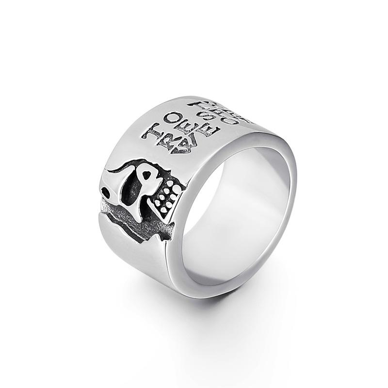 メンズ レトロ リング メンズ 指輪 スカルリング ヒップホップ アクセサリー シルバーかっこいい クール