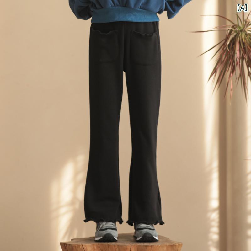 パンツ 女の子 ガールズ ベルベット 秋冬 オールインワン ベルベット アウター 大きい 子供用 スーツ ワイド レッグ フレアパンツ