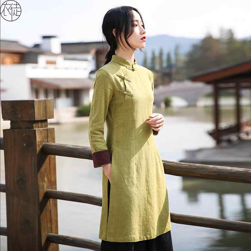 レディース 唐スーツ 瞑想 秋冬 トップス 瞑想 瞑想 中国 仏教 茶師 レディース 瞑想茶