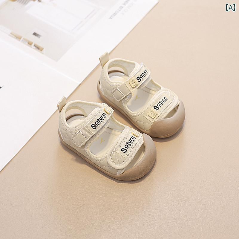 ベビー キッズ シューズ 夏 サンダル 滑りにくい アンチキック 夏 ソフトソール 幼児 靴 子供 ビーチ メンズ レディース兼 靴