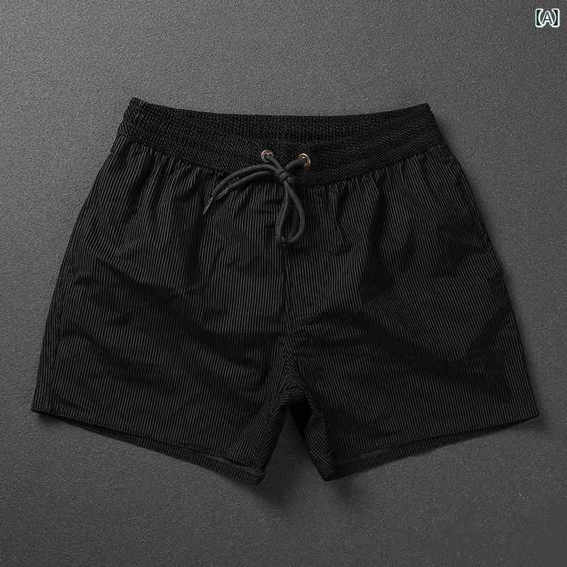 メンズ パンツ ビーチ 海パン 水着 海水 プール 海水浴 サーフィン スポーツ 水泳 ハイエンド ソリッドカラー ショーツ