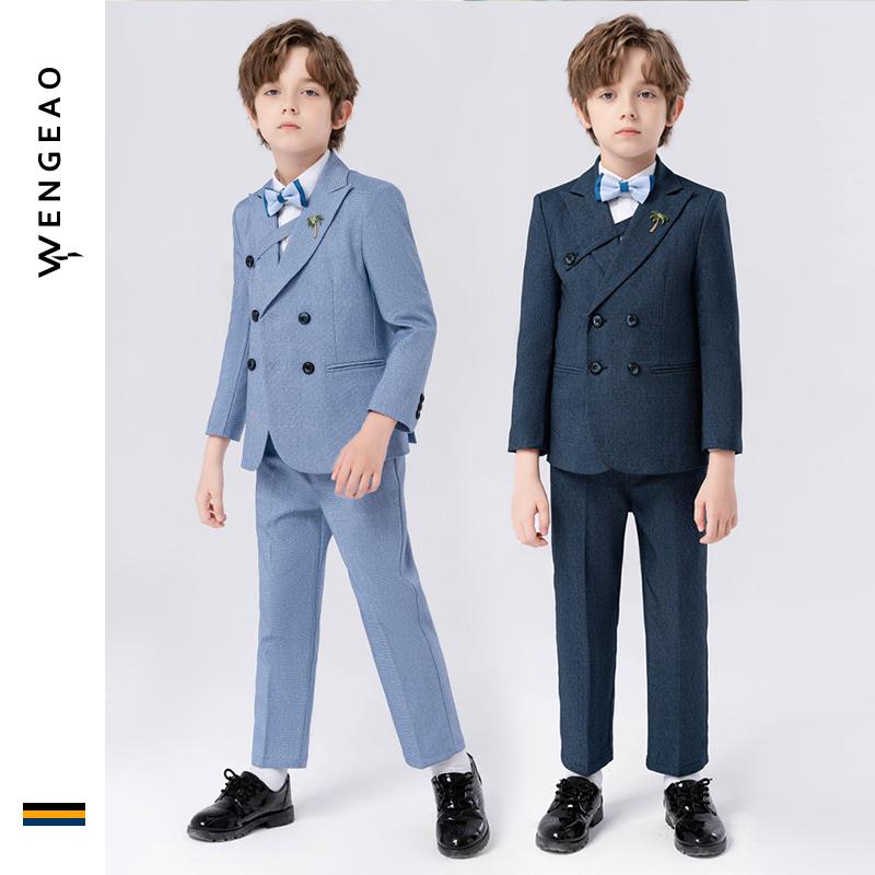 フォーマル スーツ キッズ 子供服 発表会 おしゃれ ファッション ドレス 春秋 韓国 無地 男の子 フラワーガール 結婚式 ホスト パフォーマンス 衣装 ボーイズ セット