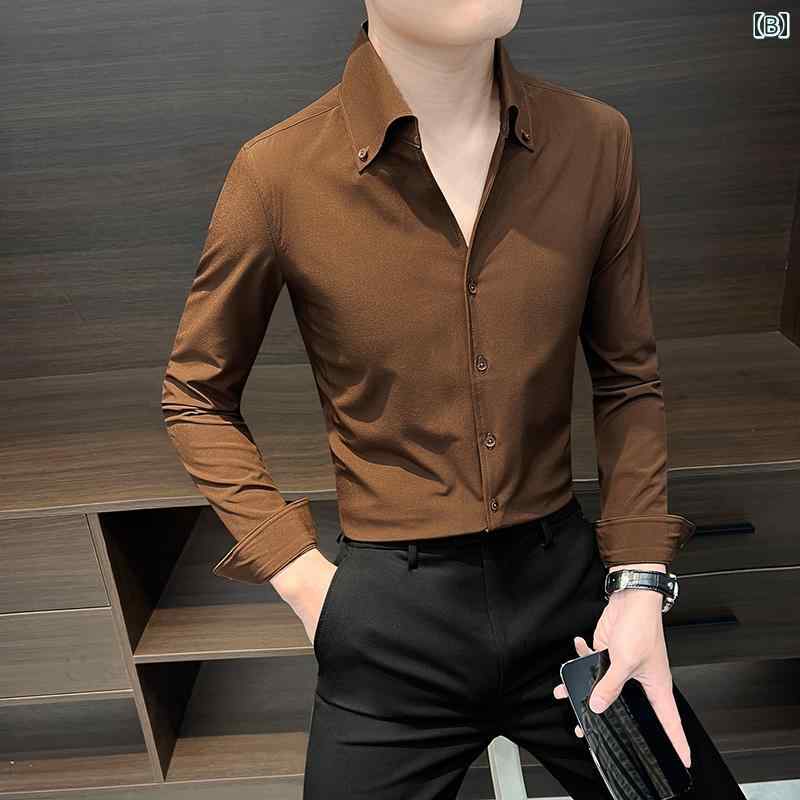 メンズ ファッション 春夏 秋冬 かっこいい オシャレ モテ 男性用 紳士服 服 韓国 シンプル 大人 レトロ オールド マネー 高級 半袖 シャツ 男女兼用 通勤や コーディネート 使える シンプルの シャツ